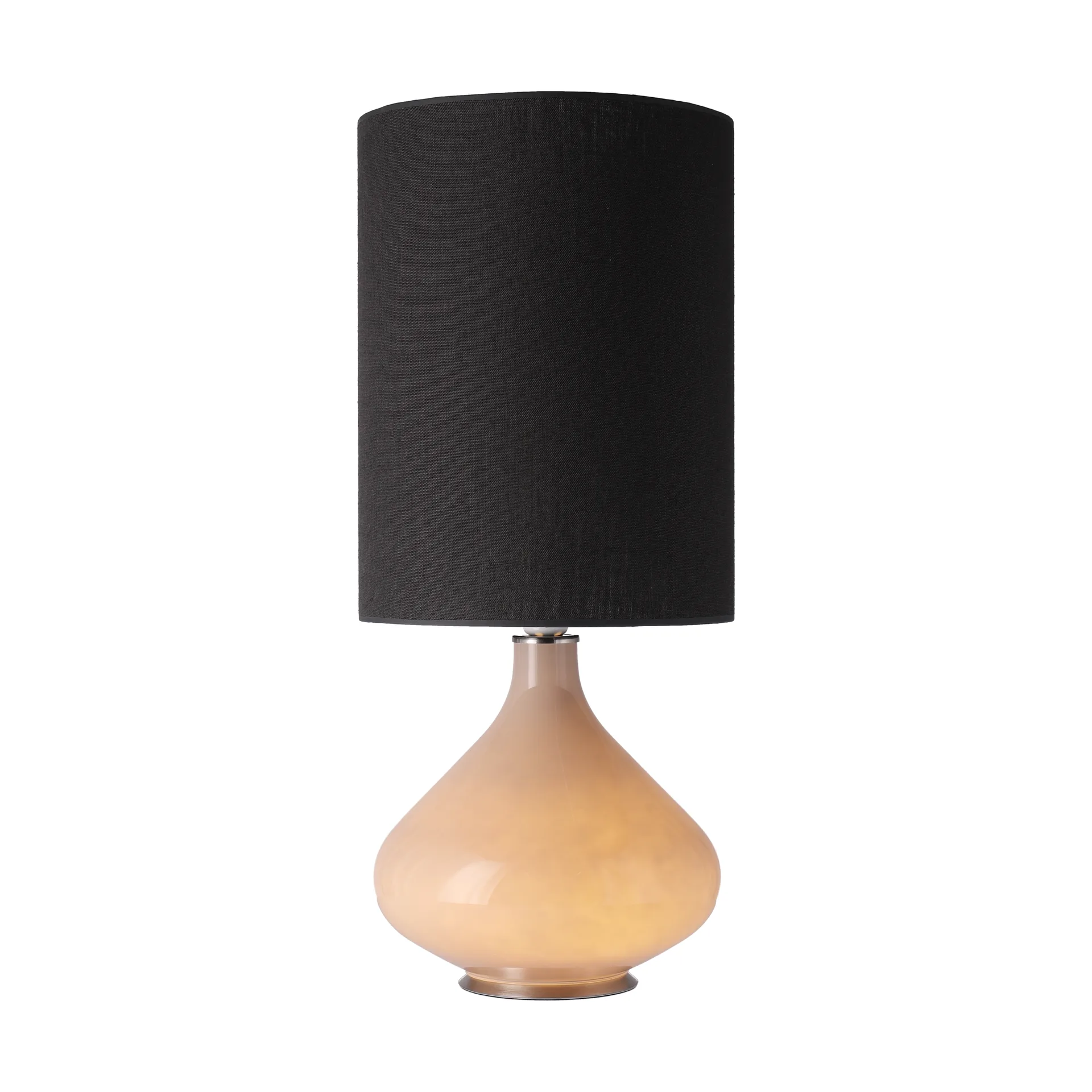Flavia bordslampa beige lampfot, Lino Negro L Flavia Lamps
