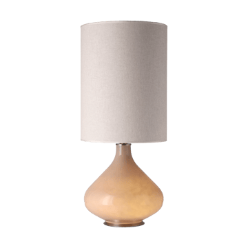 Flavia bordslampa beige lampfot - Milano Tostado L - Flavia Lamps