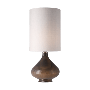 Flavia bordslampa grå lampfot - Babel Beige L - Flavia Lamps