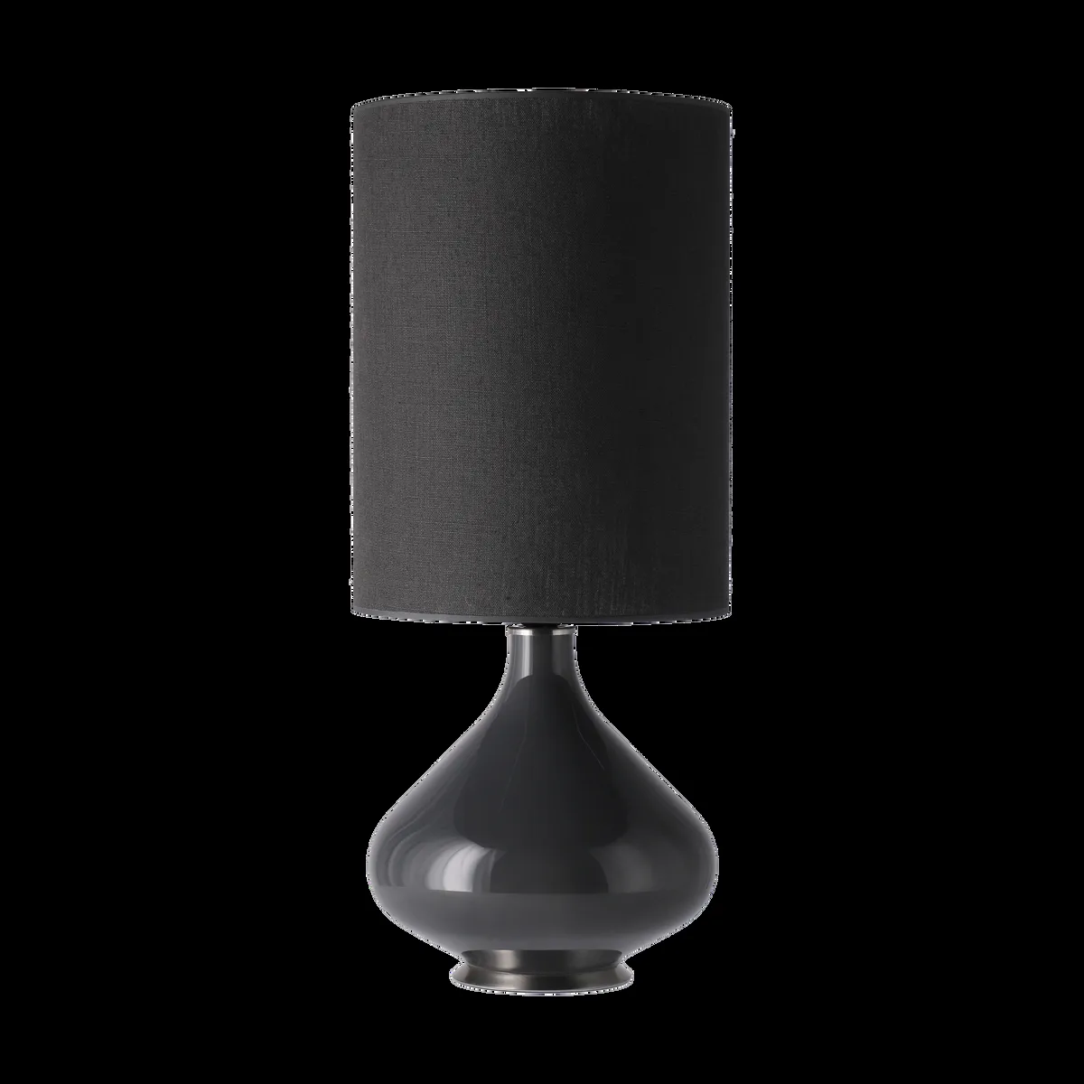 Flavia Lamps Flavia bordslampa grå lampfot Lino Negro L