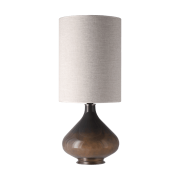 Flavia bordslampa grå lampfot - London Beige L - Flavia Lamps