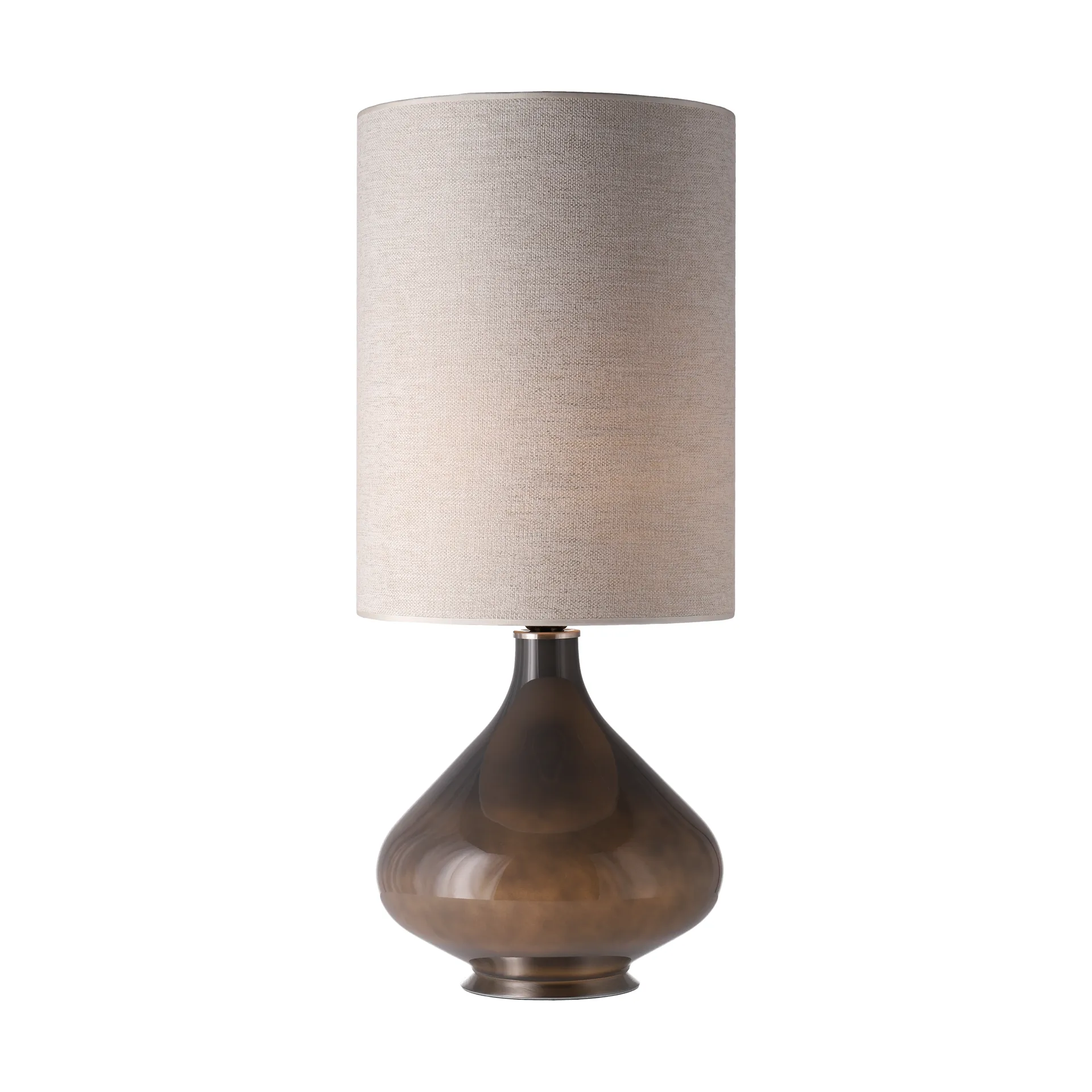 Flavia bordslampa grå lampfot, London Beige L Flavia Lamps
