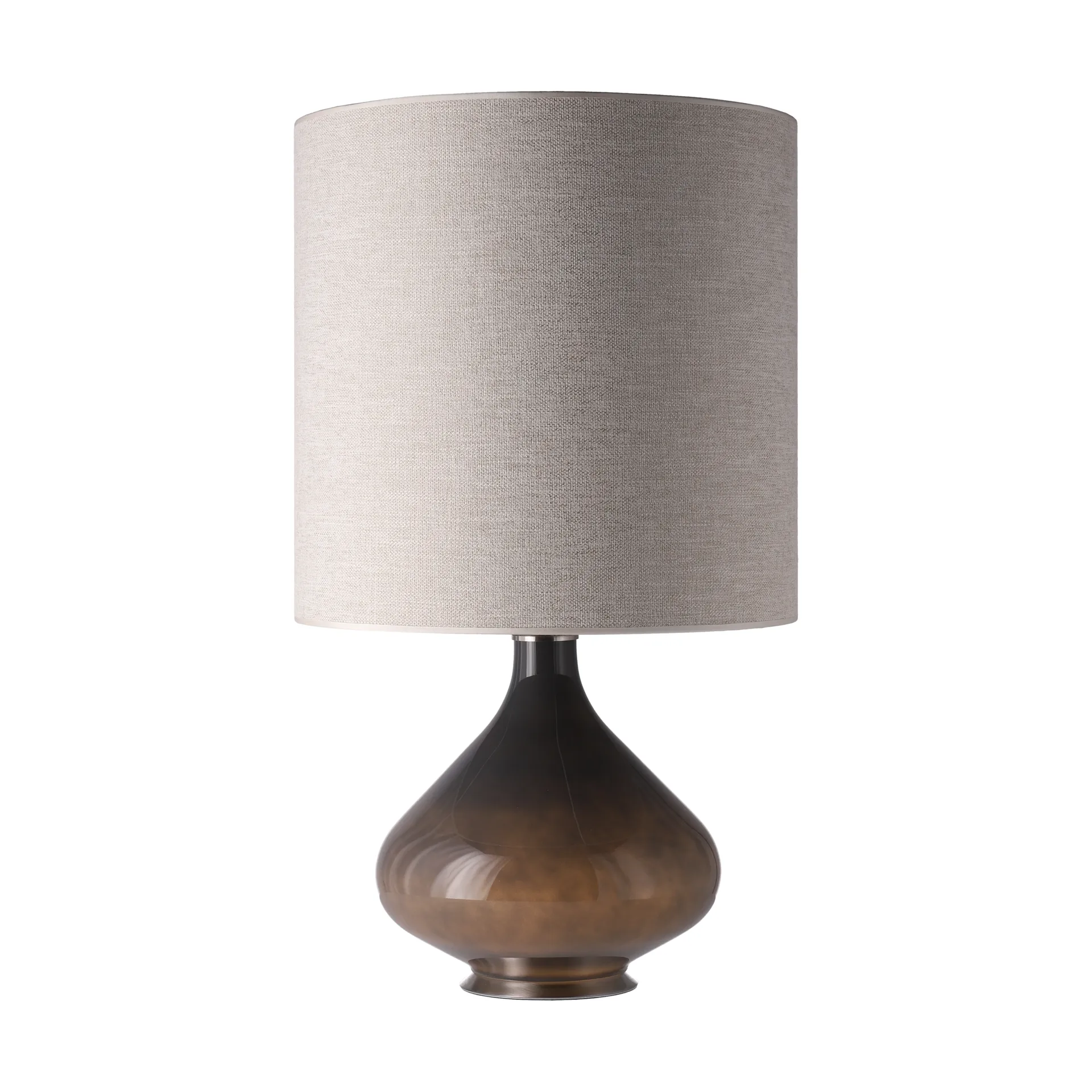 Flavia bordslampa grå lampfot, London Beige M Flavia Lamps