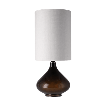 Flavia bordslampa svart lampfot - Babel Beige L - Flavia Lamps