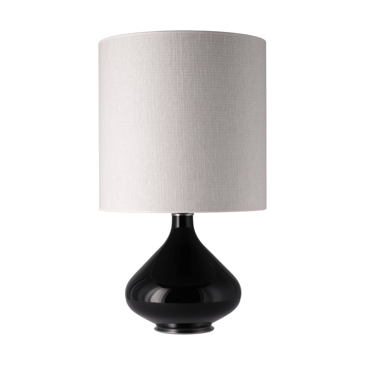 Flavia bordslampa svart lampfot - Babel Beige M - Flavia Lamps