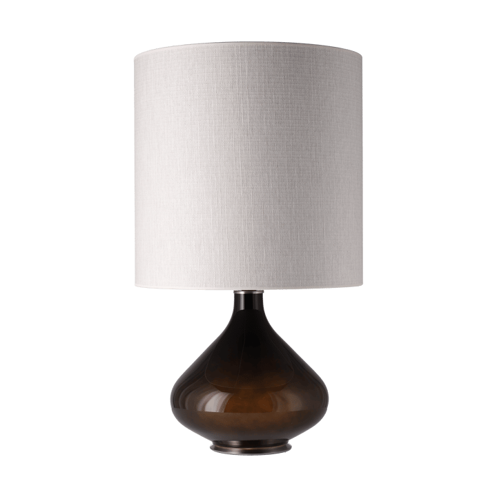 Flavia bordslampa svart lampfot - Babel Beige M - Flavia Lamps