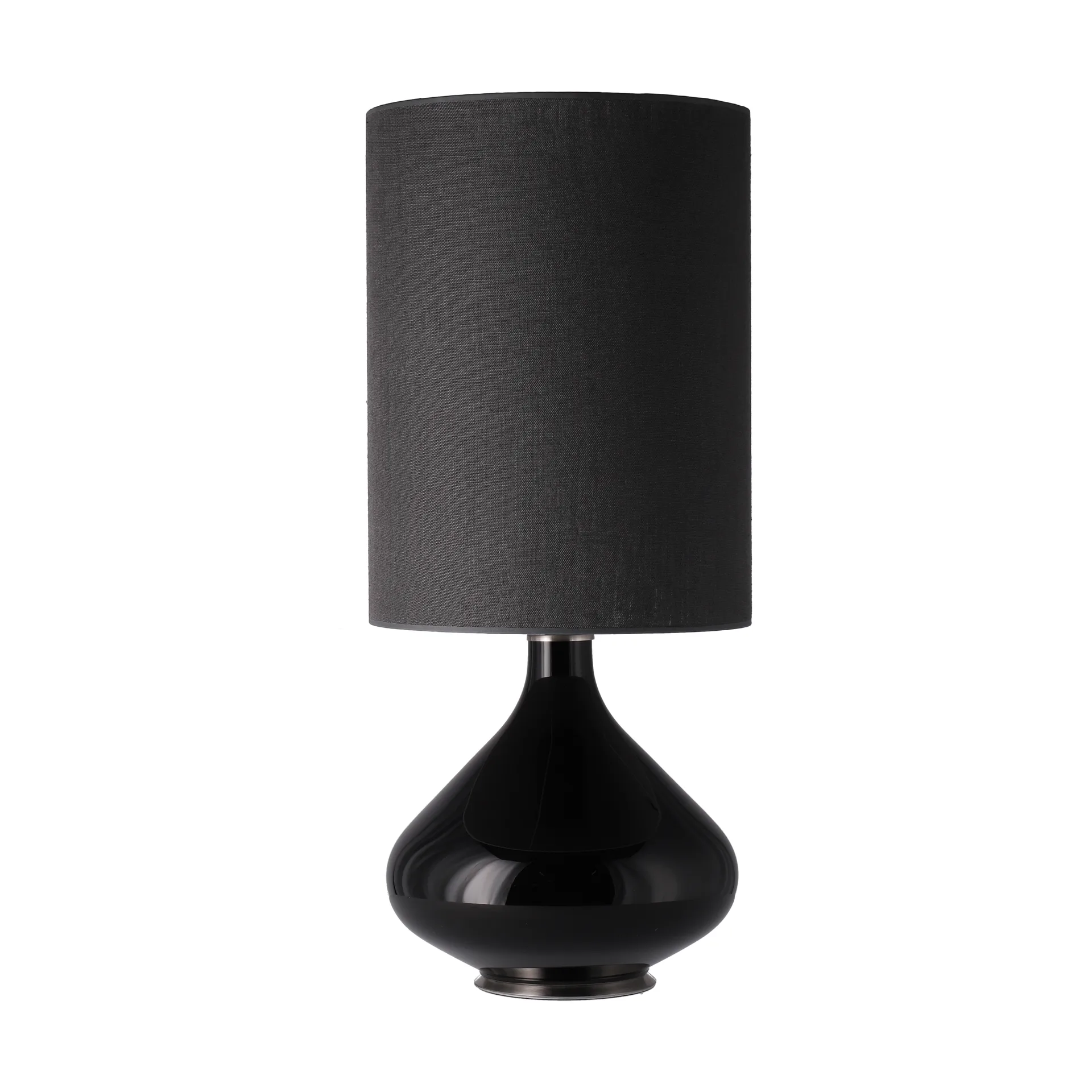 Flavia bordslampa svart lampfot, Lino Negro L Flavia Lamps