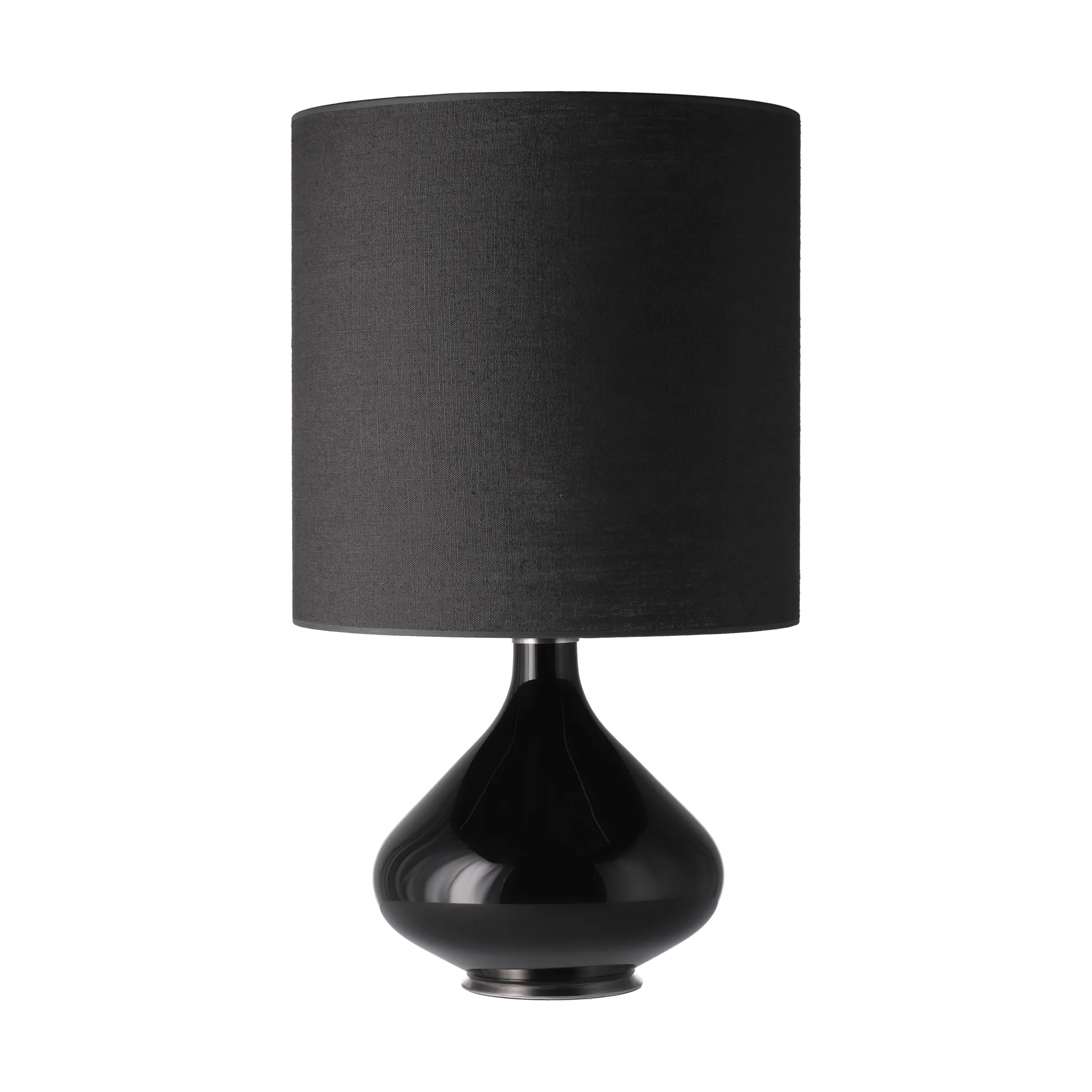 Flavia bordslampa svart lampfot, Lino Negro M Flavia Lamps