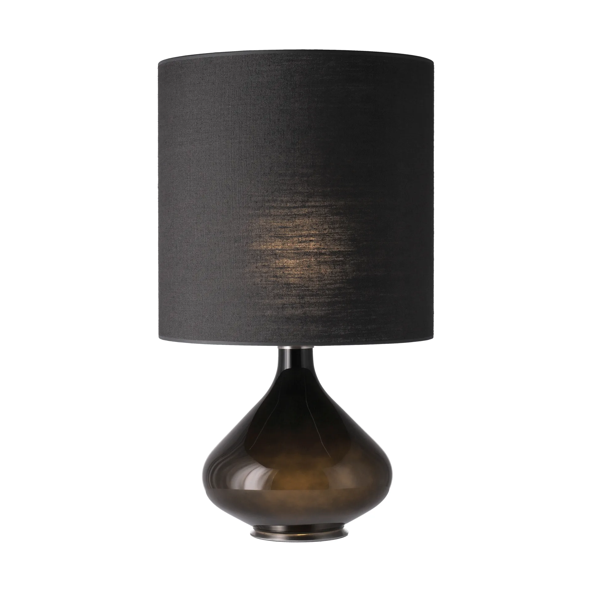 Flavia bordslampa svart lampfot, Lino Negro M Flavia Lamps