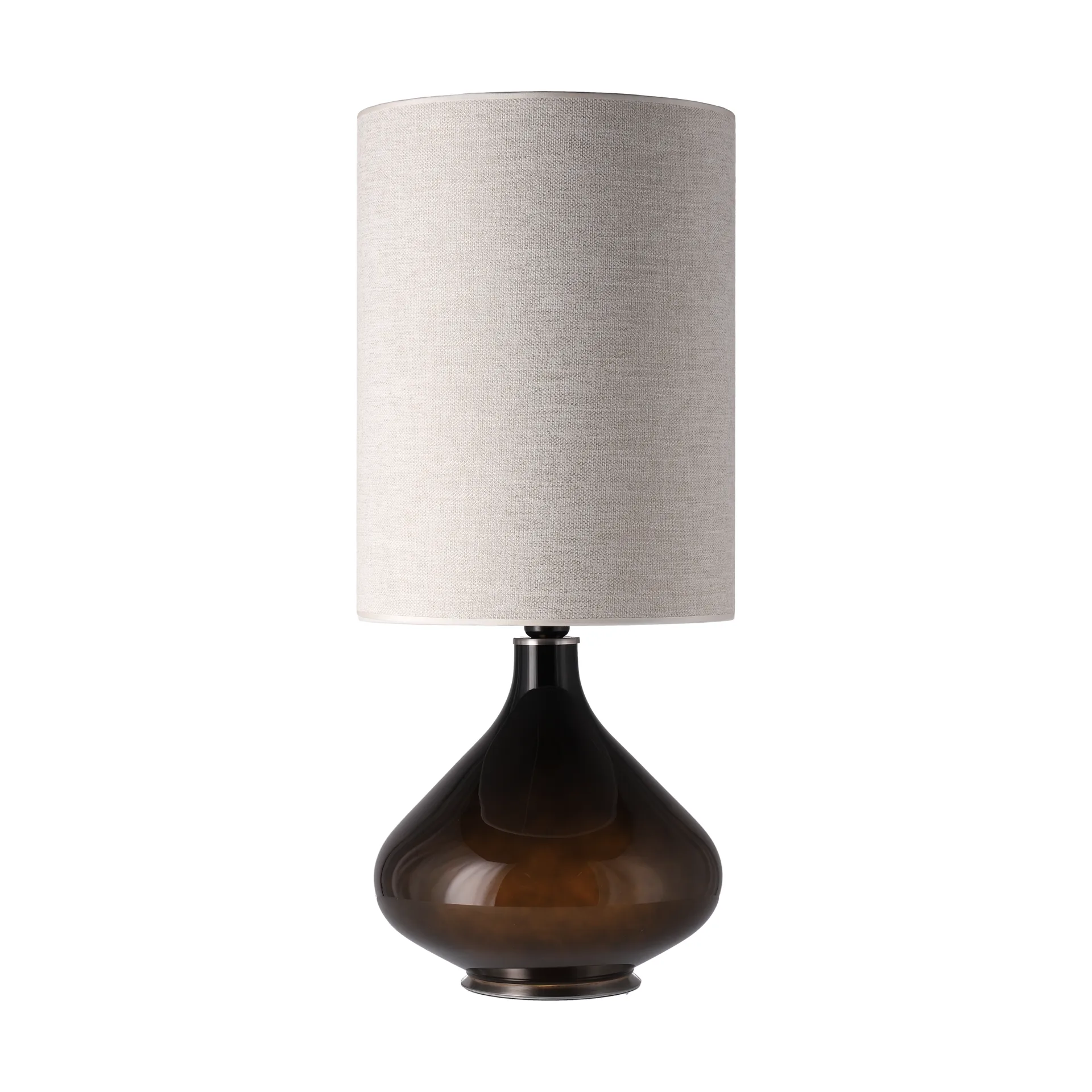 Flavia bordslampa svart lampfot, London Beige L Flavia Lamps