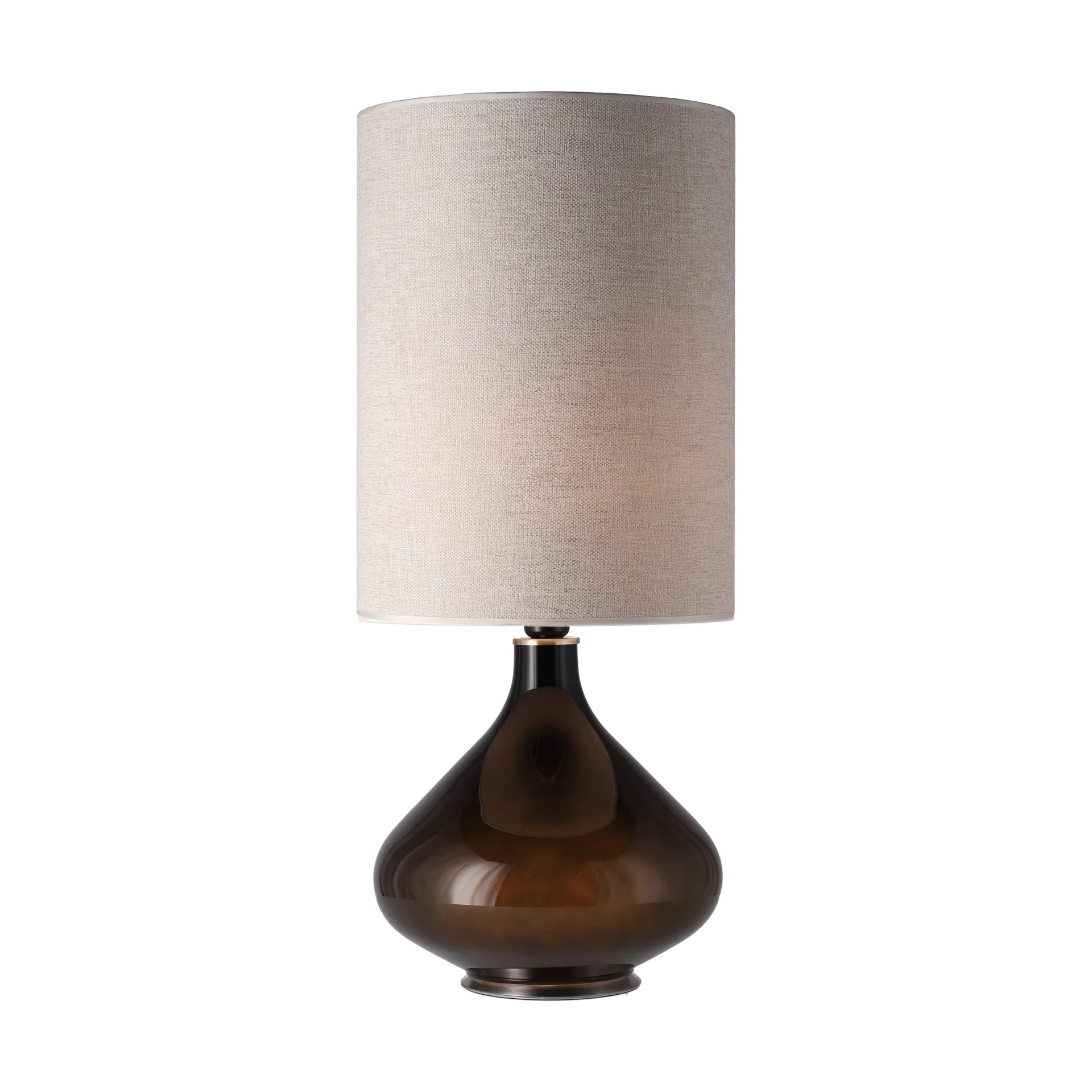 Flavia bordslampa svart lampfot, London Beige L Flavia Lamps