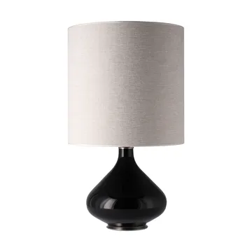 Flavia bordslampa svart lampfot - London Beige M - Flavia Lamps