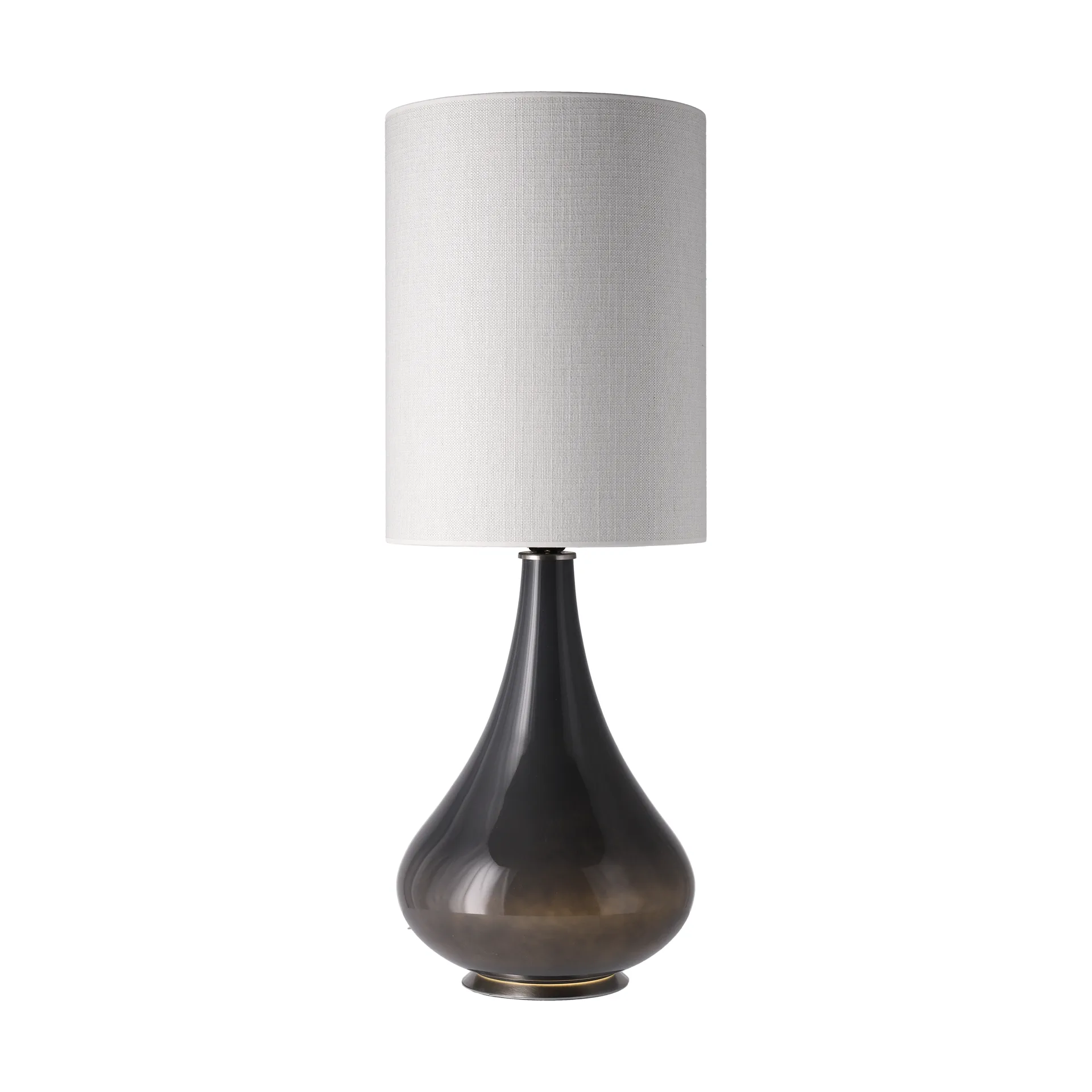 Renata bordslampa grå lampfot, Babel Beige L Flavia Lamps