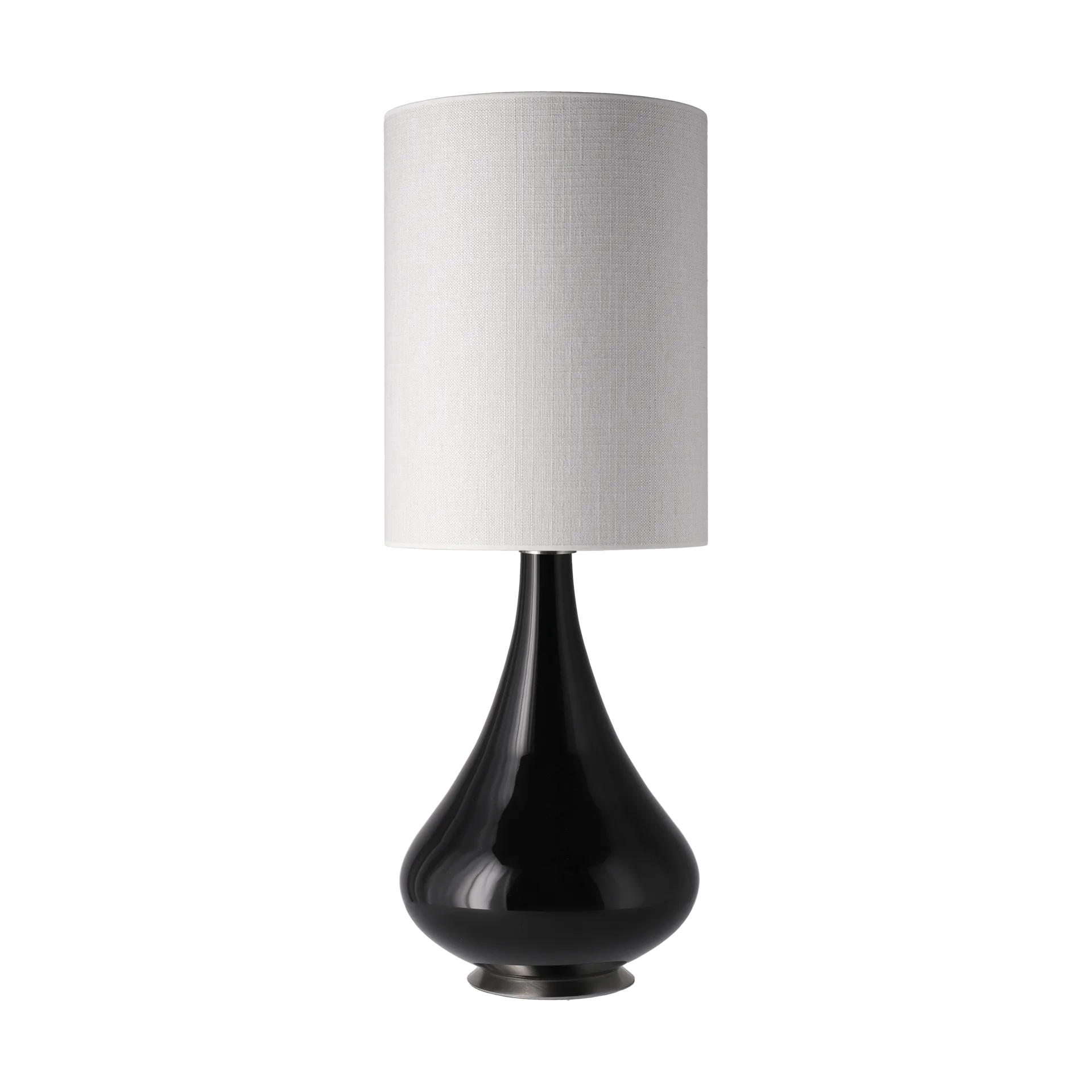 Renata bordslampa svart lampfot, Babel Beige L Flavia Lamps