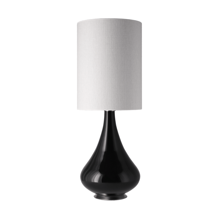 Renata bordslampa svart lampfot - Babel Beige L - Flavia Lamps