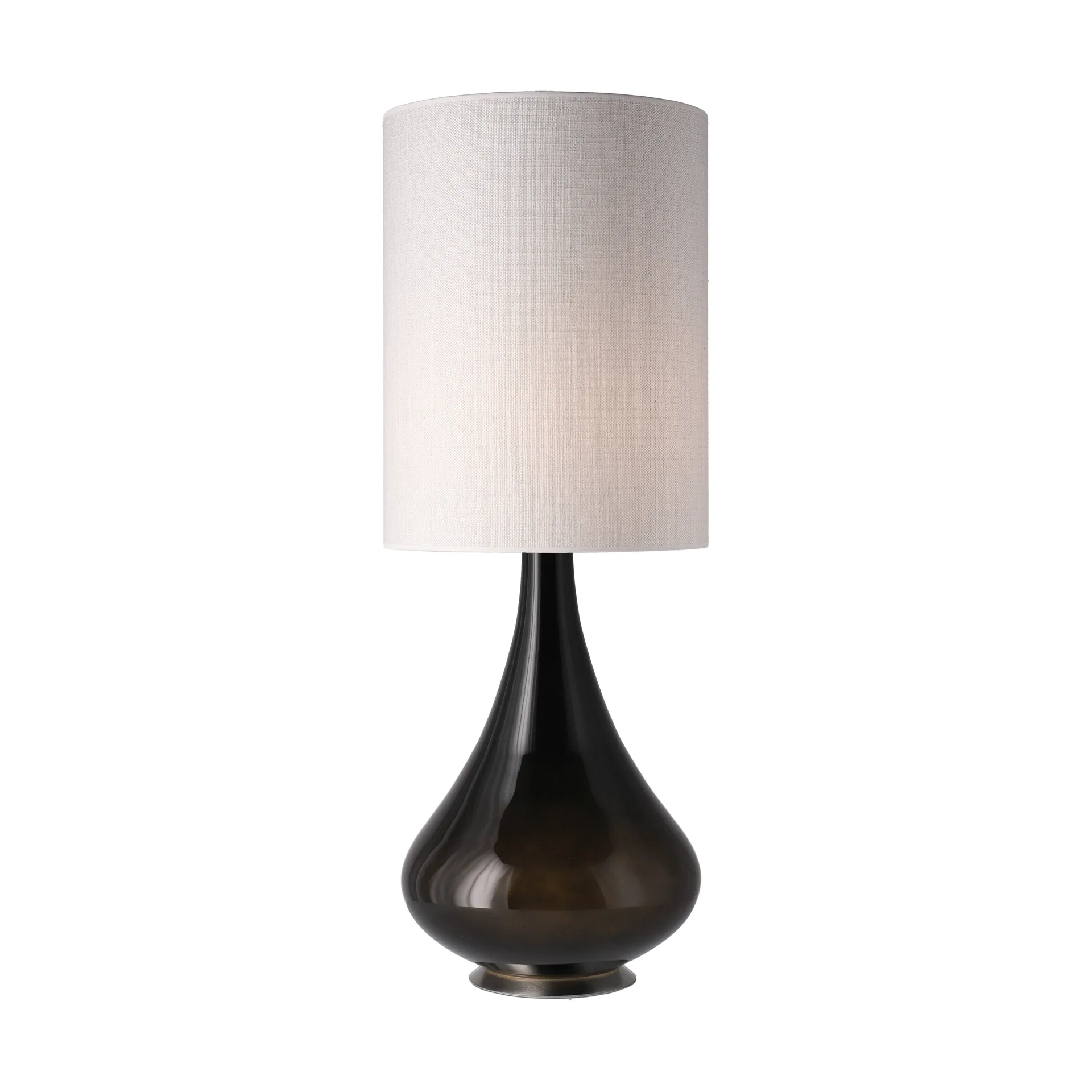 Renata bordslampa svart lampfot, Babel Beige L Flavia Lamps