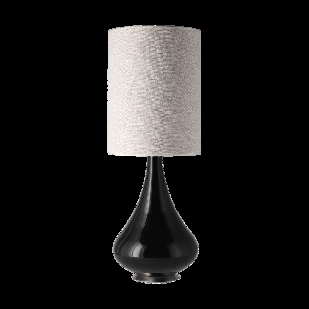 Flavia Lamps Renata bordslampa svart lampfot London Beige L