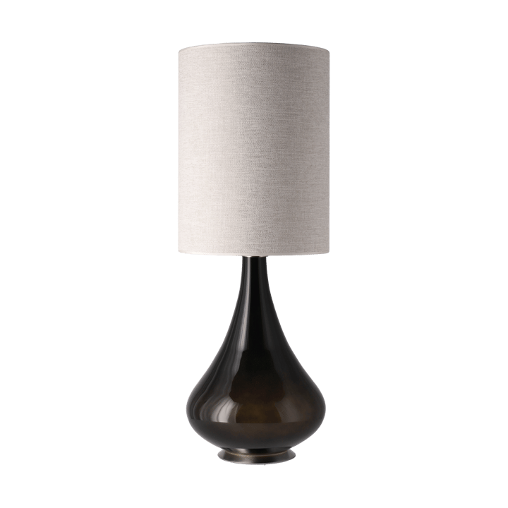 Renata bordslampa svart lampfot - London Beige L - Flavia Lamps