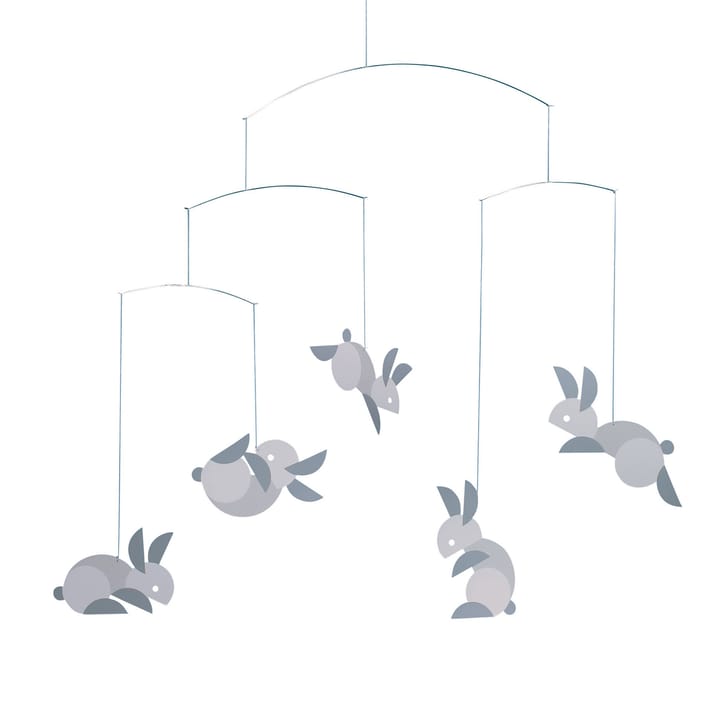 Circular bunnies mobil - multi - Flensted Mobiles