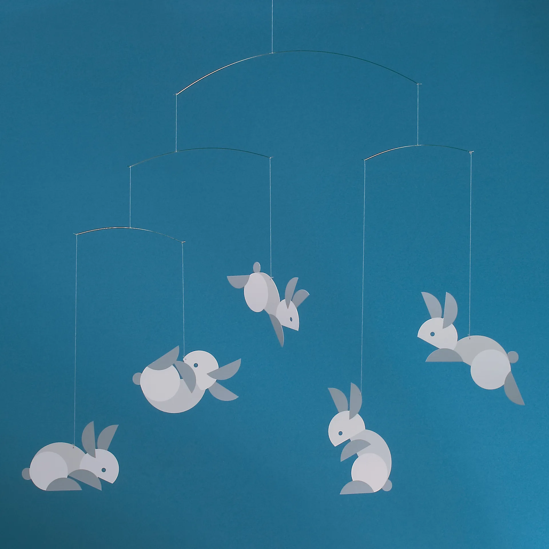 Circular bunnies mobil, multi Flensted Mobiles