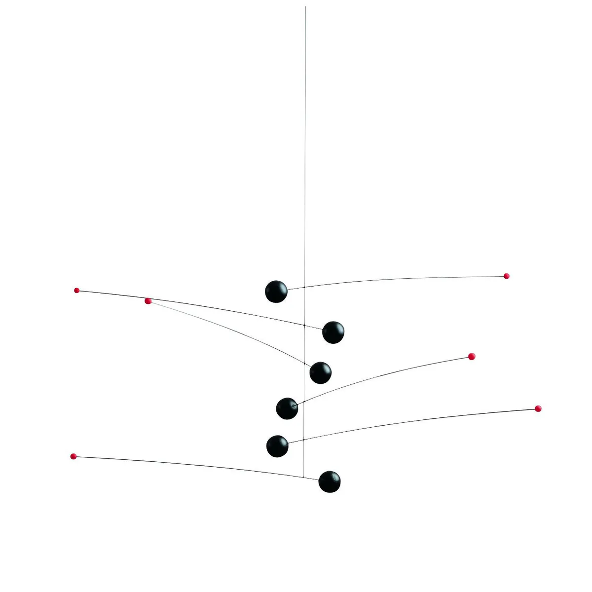 Flensted Mobiles Futura mobil svart-röd
