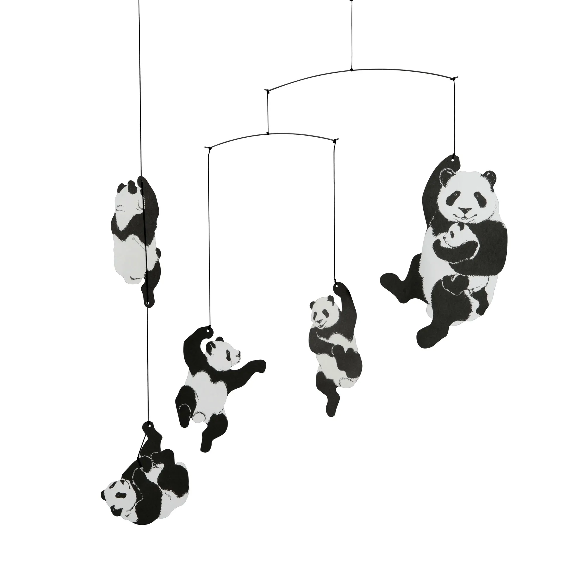 Panda mobil, svart-vit Flensted Mobiles
