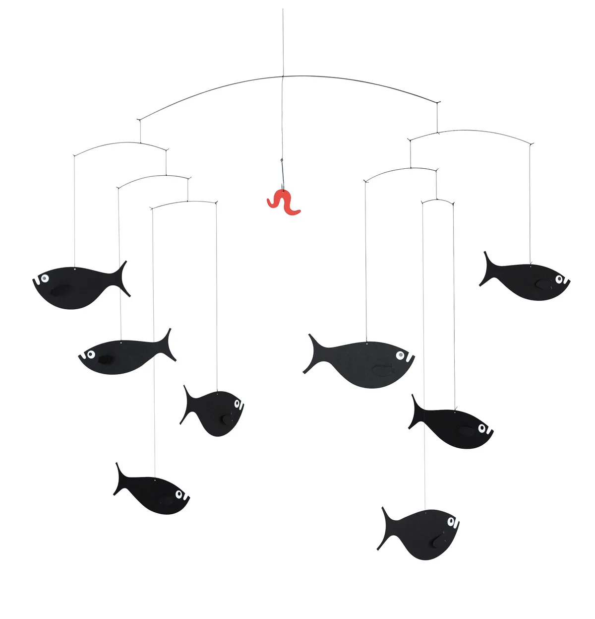 Flensted Mobiles Shoal of fish mobil svart