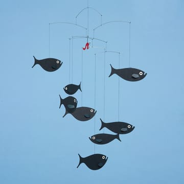 Shoal of fish mobil - svart - Flensted Mobiles