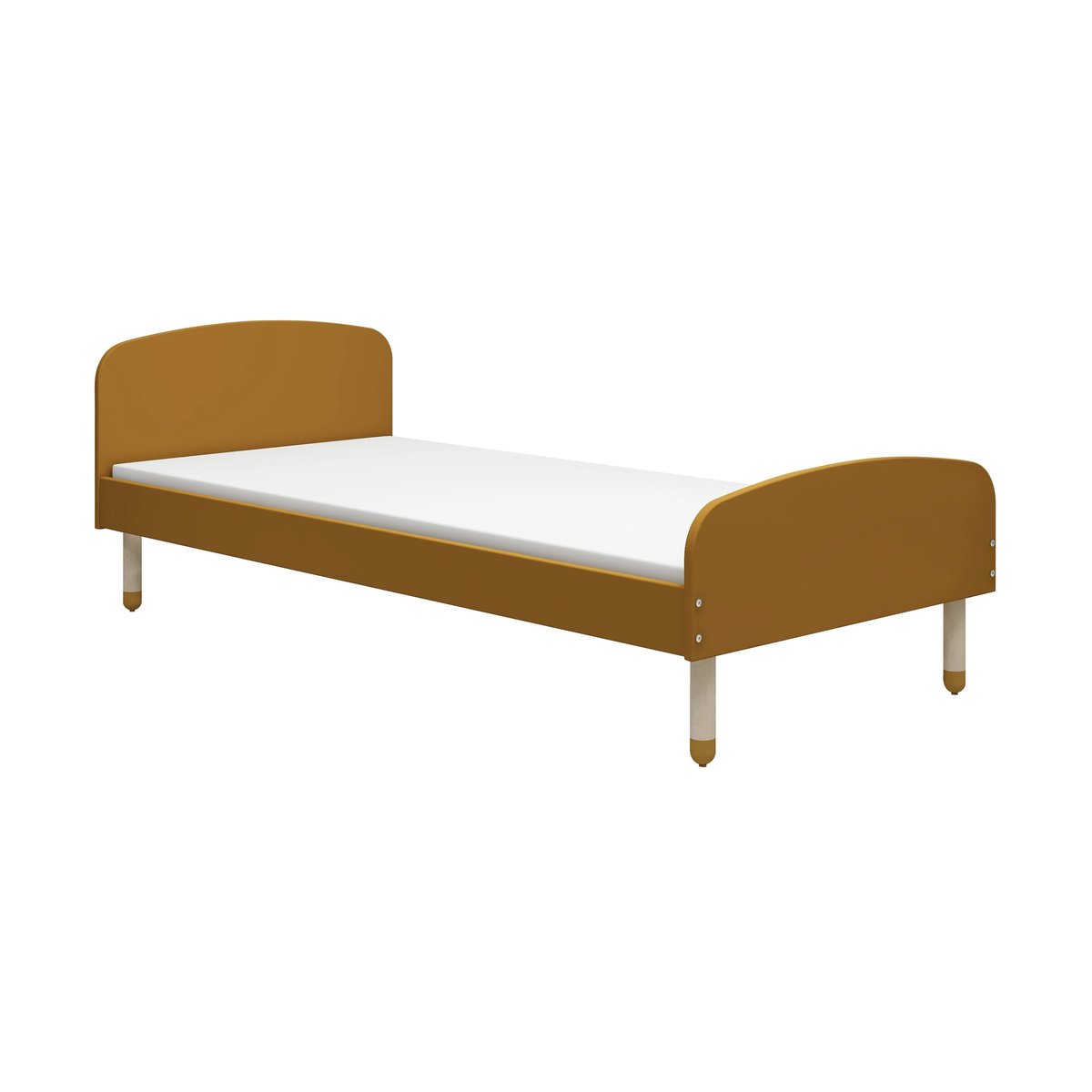 FLEXA Dots enkelsäng 96x204 cm Gul | Skandinavisk Design | Dagbäddar | Gul