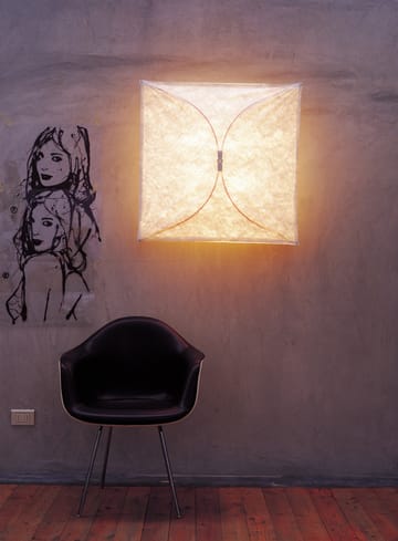 Ariette 2 vägglampa - Vit-textilduk/stålstativ - Flos