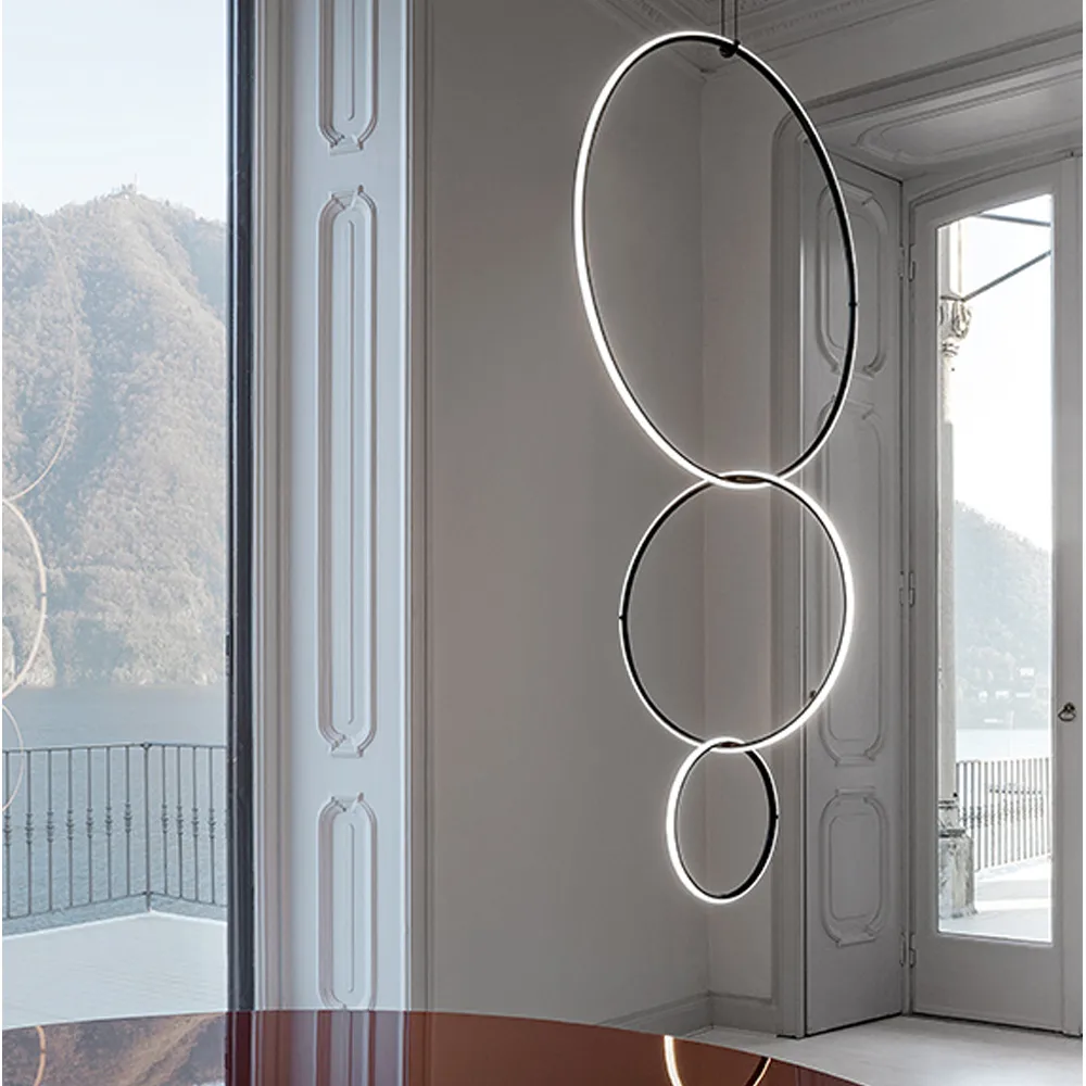 Arrangements Round pendel, Black, large Flos