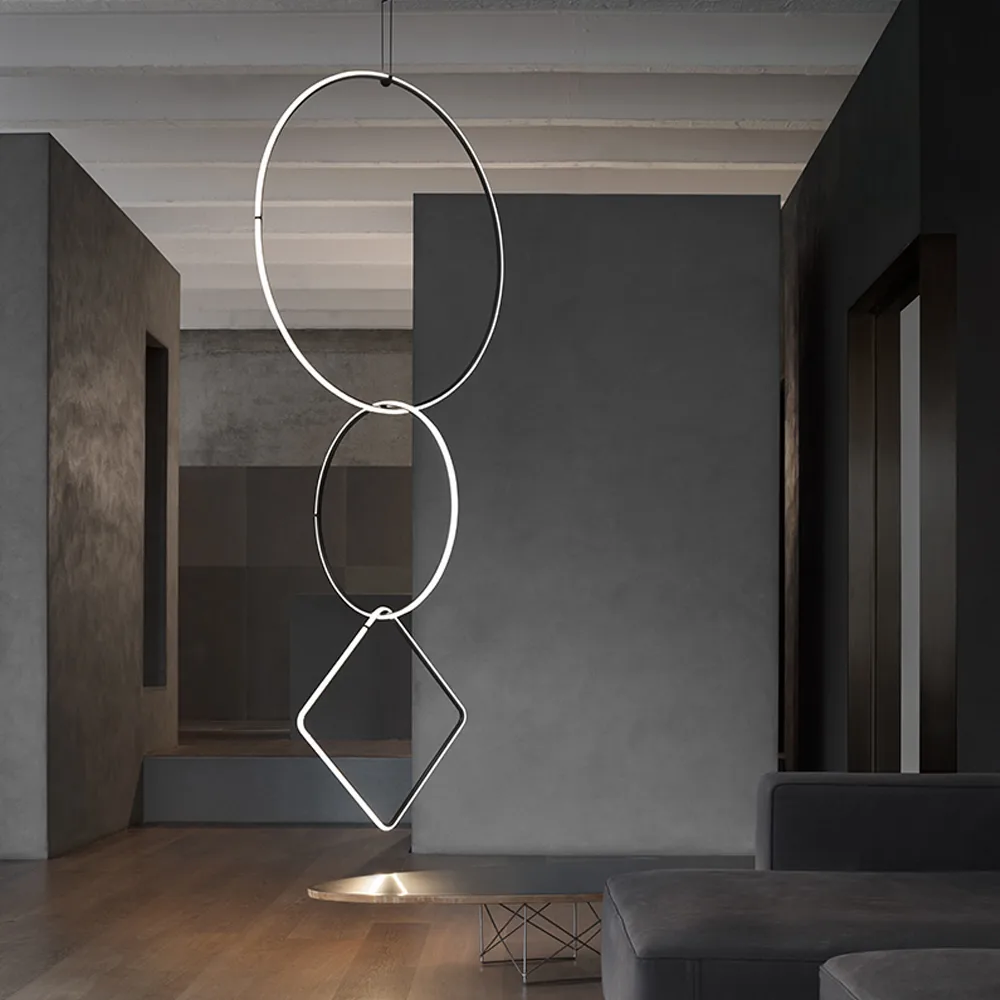 Arrangements Round pendel, Black, large Flos