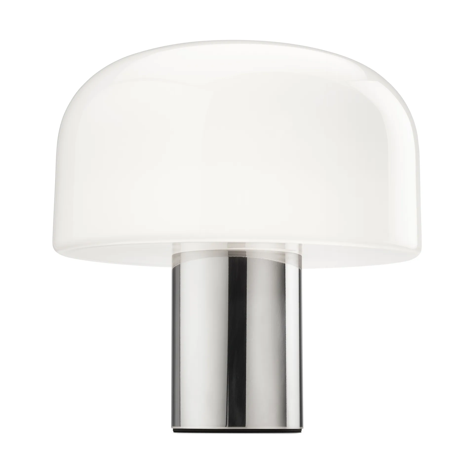 Bellhop Glass T bordslampa, Bright aluminum Flos