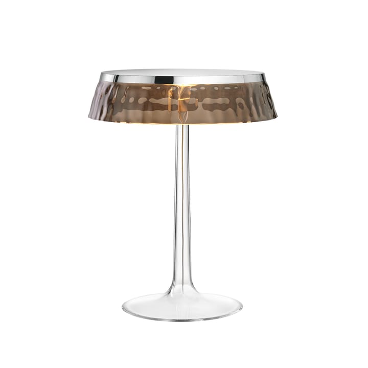 Bon Jour T bordslampa - Chrome-fumé skärm - Flos