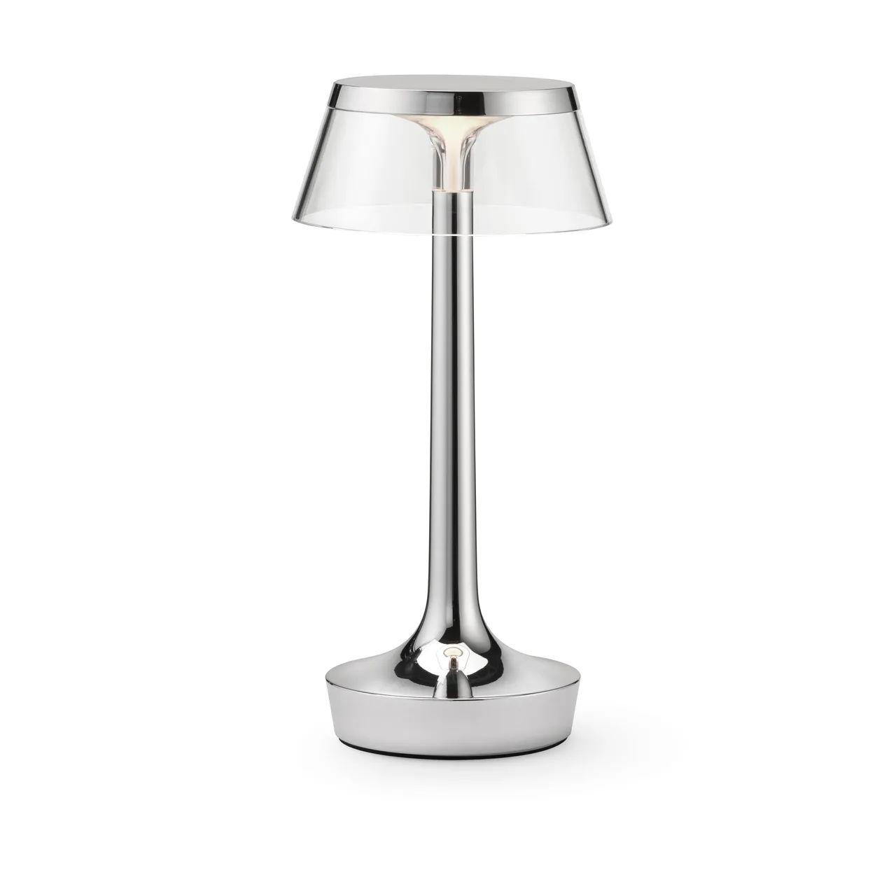 Flos Bon Jour Unplugged bordslampa Chrome | Skandinavisk Design | Bordslampor | Silverfärgad