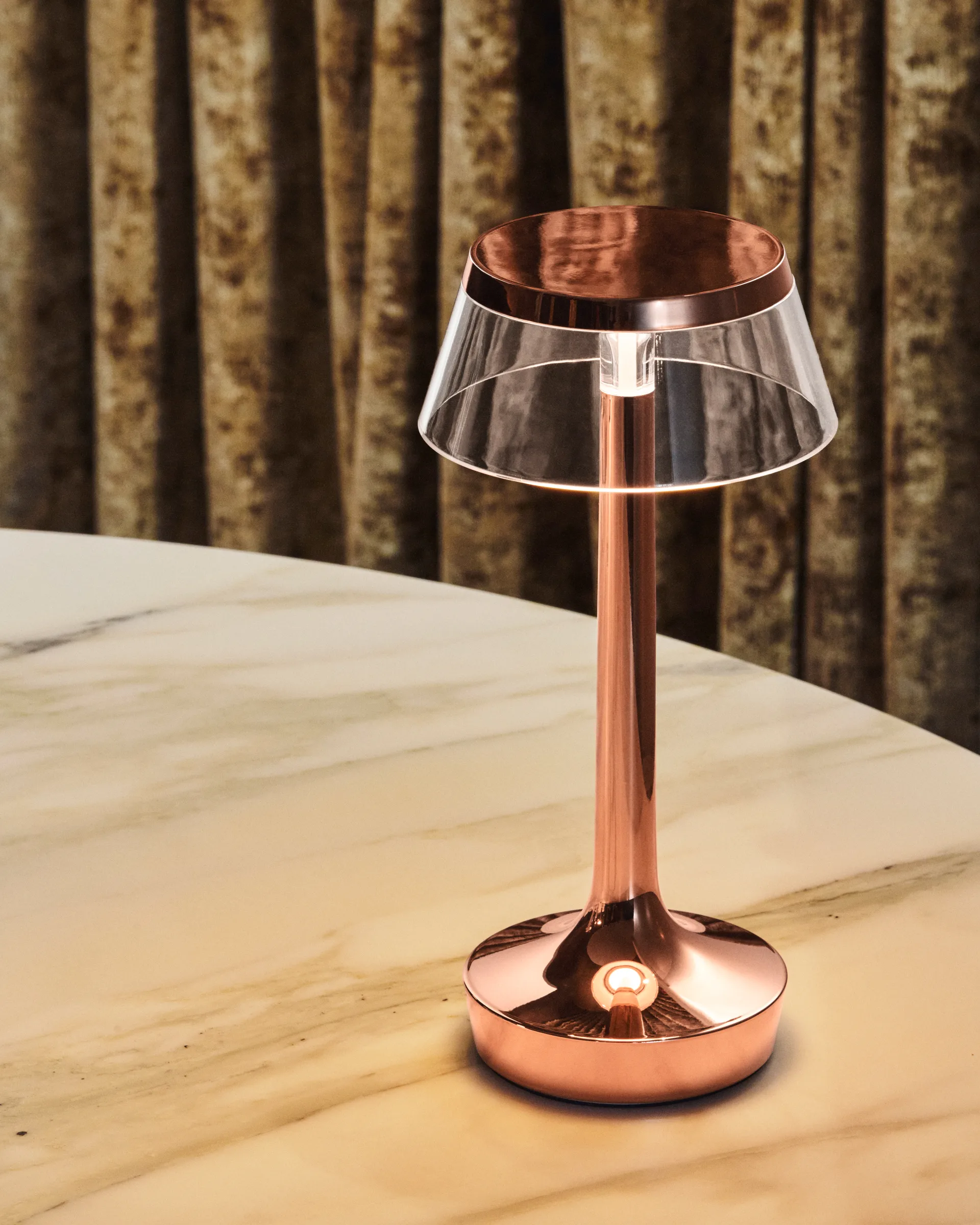 Bon Jour Unplugged bordslampa, Copper Flos