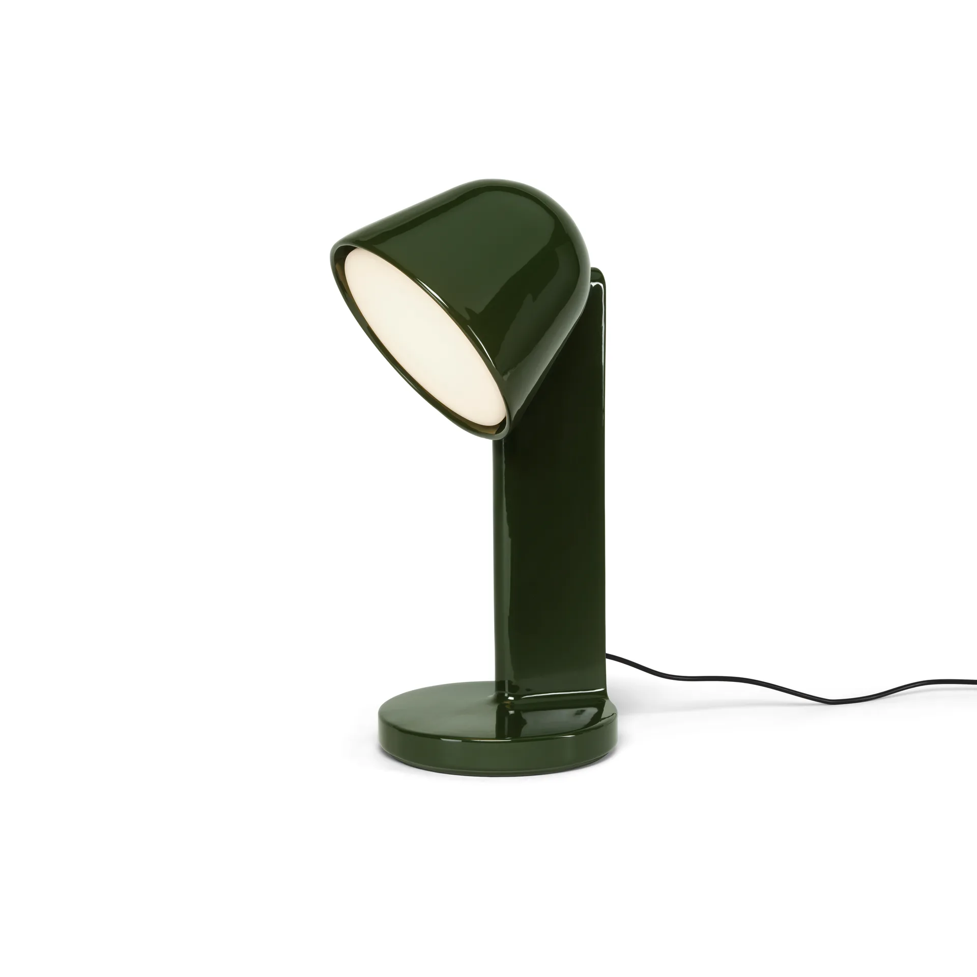 Céramique Down bordslampa, Moss green Flos