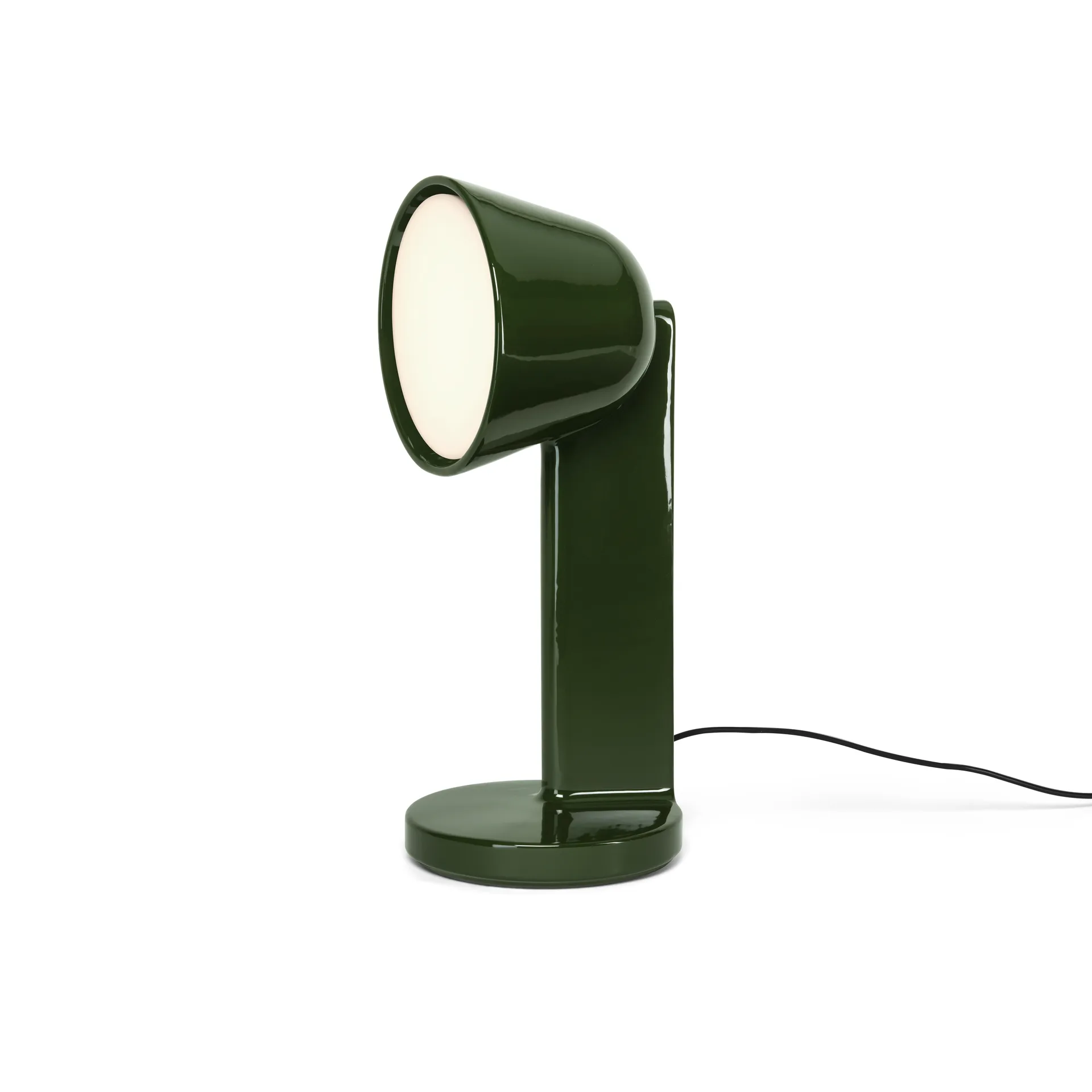 Céramique Side bordslampa, Moss green Flos