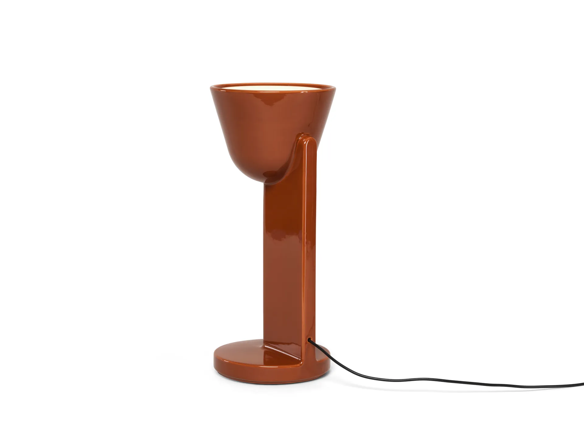 Céramique Up bordslampa, Rust red Flos