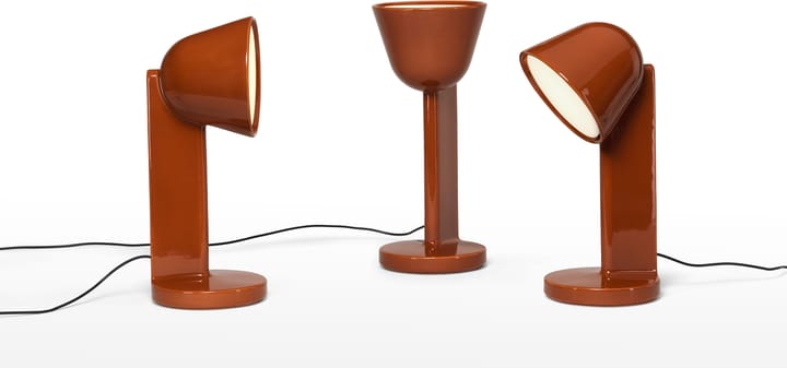 Céramique Up bordslampa, Rust red Flos