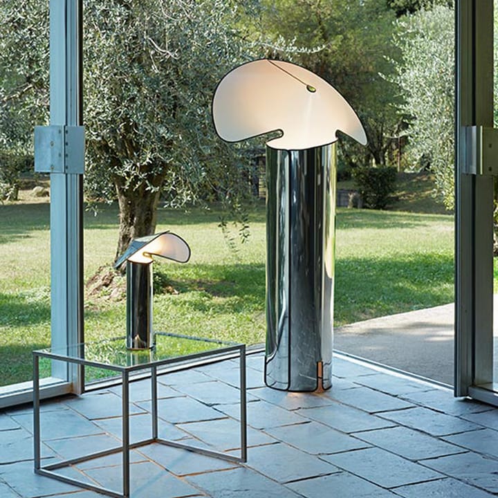 Chiara T bordslampa, Aluminium-antracit kant Flos