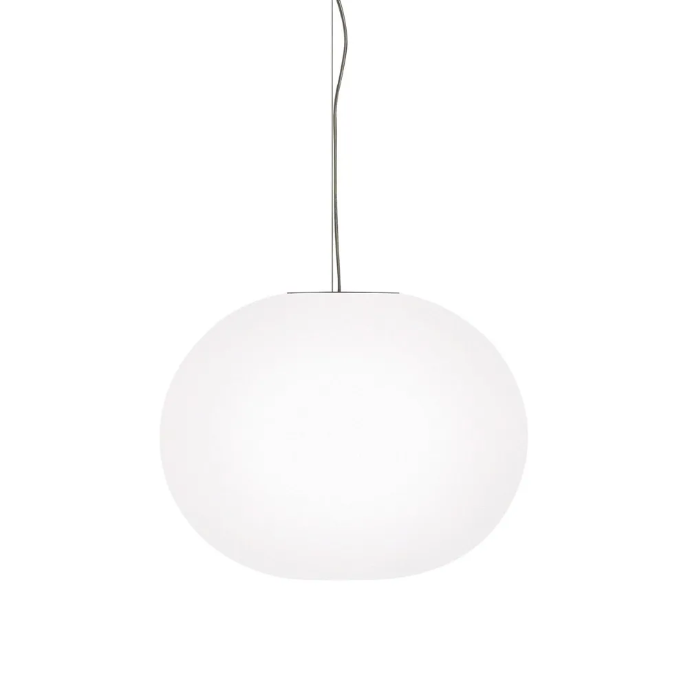 Glo-ball S2 pendel, Vitt opalglas Flos