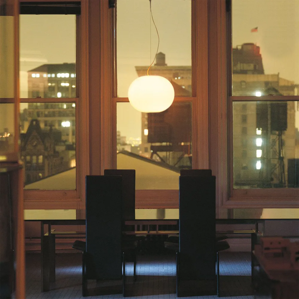 Glo-ball S2 pendel, Vitt opalglas Flos