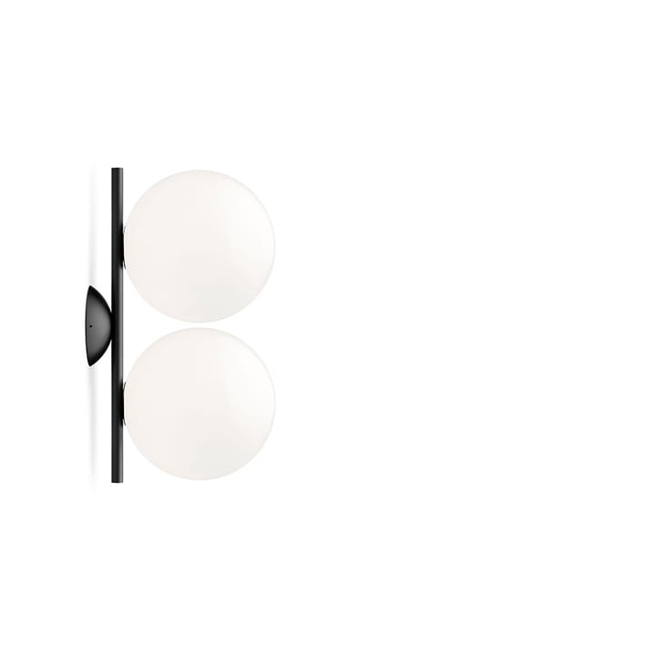 IC lights C/W1 Double vägglampa - Svart-opal - Flos