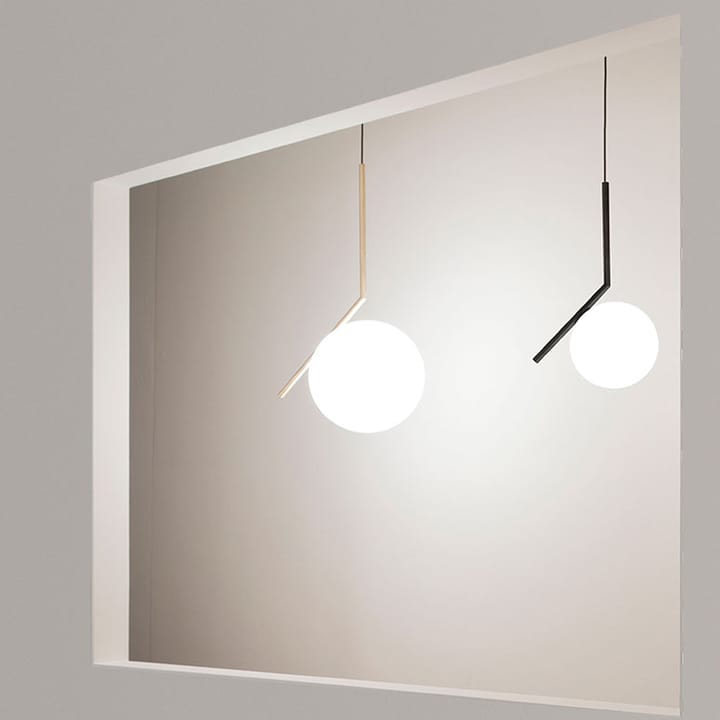 IC lights S1 pendel, Svart-opal Flos