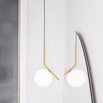 IC lights S2 pendel - Borstad mässing-opal - Flos