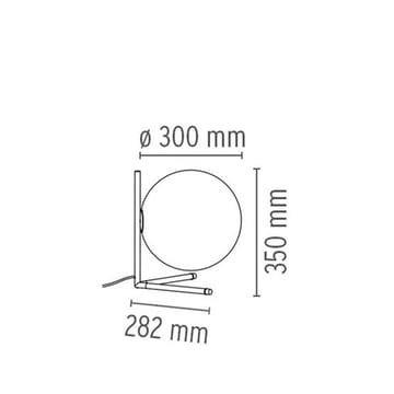 IC lights T2 bordslampa - Svart-opal - Flos
