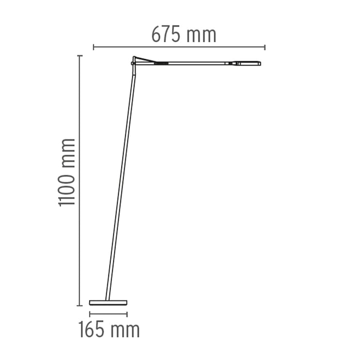 Kelvin F LED golvlampa, Vit Flos