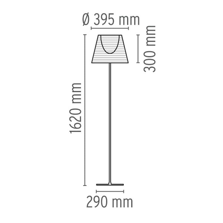 KTribe F2 golvlampa, Transparent Flos