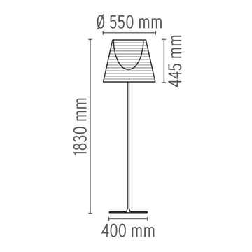KTribe F3 golvlampa - Brons - Flos